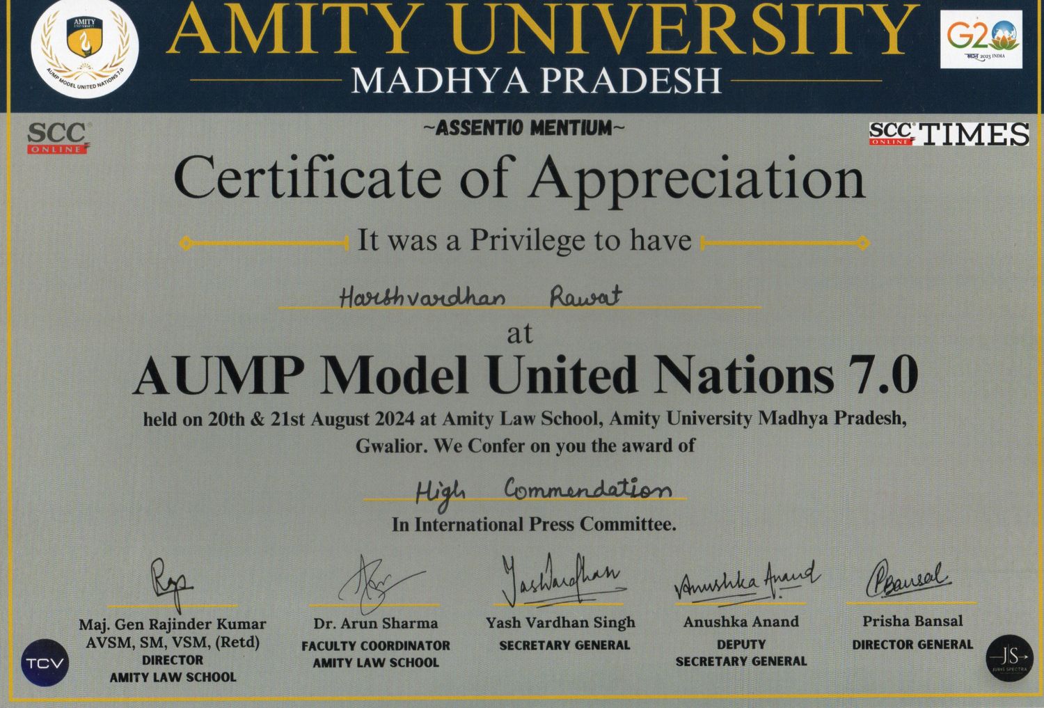 HTML Certificate