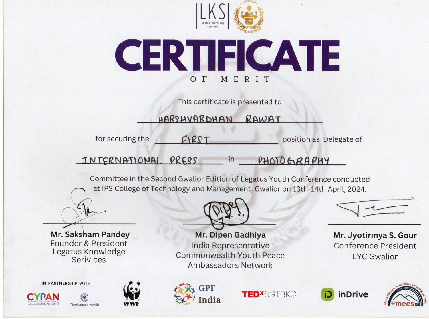 HTML Certificate